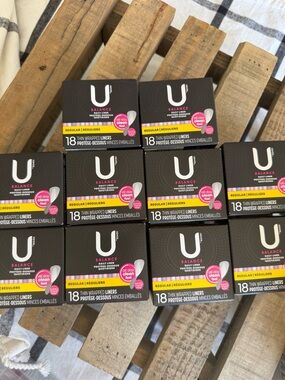 U by Kotex Balance Thin Wrapped Liners - Lot of 10 boxes 18 each box